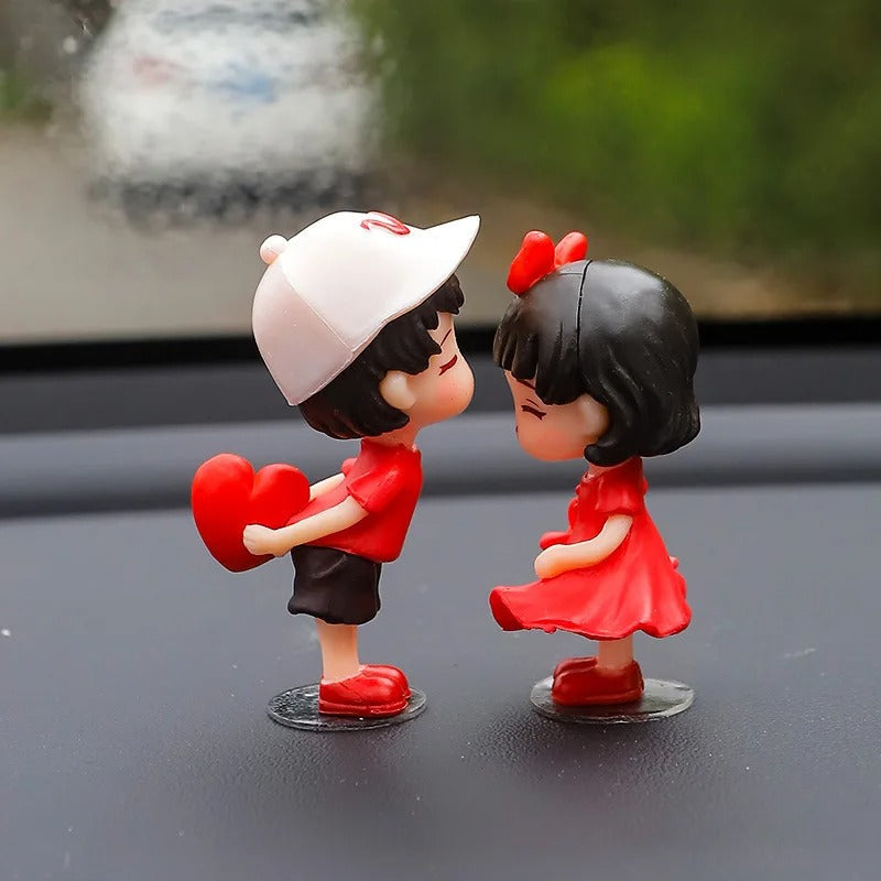 cute car couple action figure